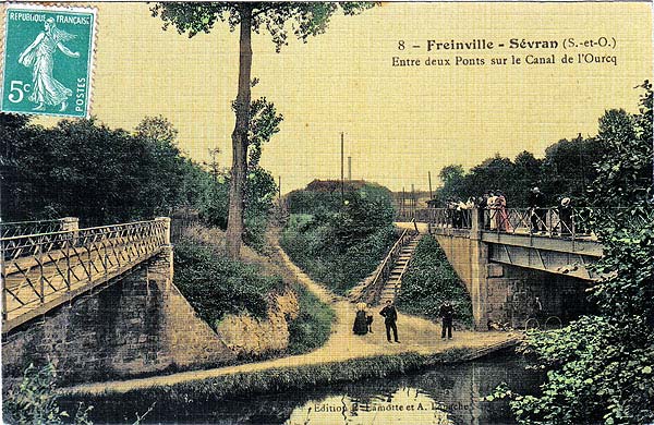8 – Freinville - Sévran (S.-et-O.)Entre deux Ponts sur le Canal de l'Ourcq